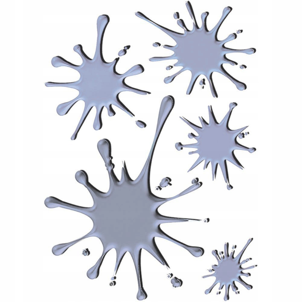 

Naklejka Nalepka Kleks Kleksy Plamy Zaprawki Srebr