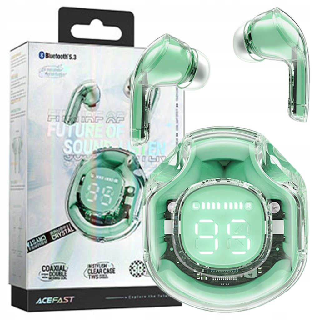 Acefast T8 bezdrátová sluchátka Tws Bluetooth mátová