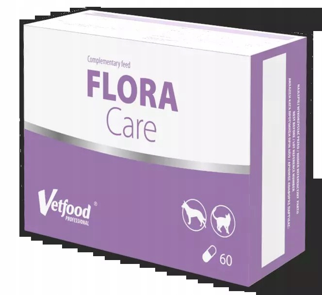 Levně Vetfood Flora Care doplněk 60 kapslí Vetfood