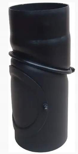 Kb nastavitelné koleno čisté černé kouřové 2,0 mm fi 250 0-45st