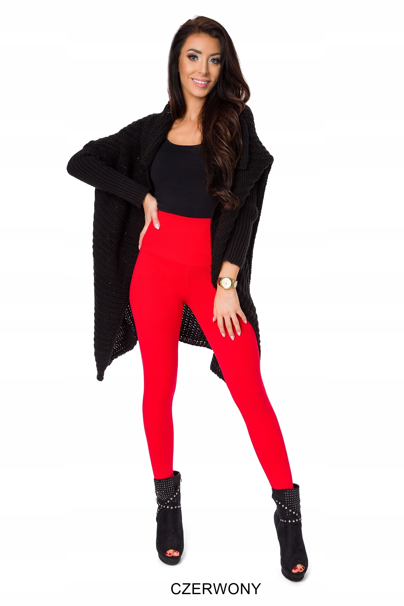 OCIEPLANE Legginsy x 3szt wysoki stan P1Z M/38 Szerokość w pasie 32 cm