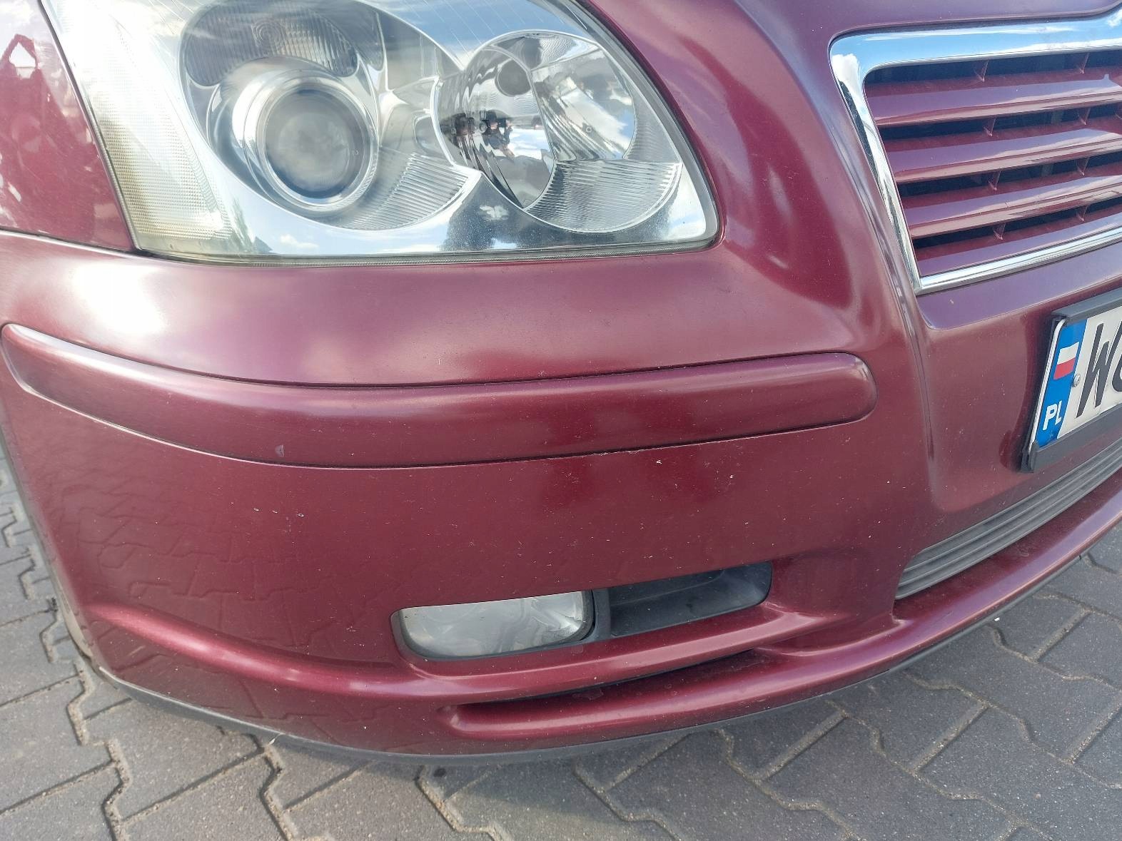 complete front bonnet bumper light fender TOYOTA AVENSIS T25 3M8