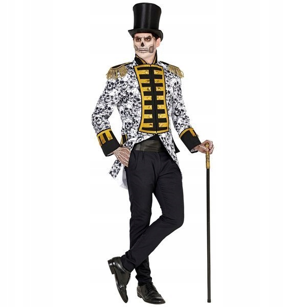 Mužský Frak Los Muertos Lebky XL