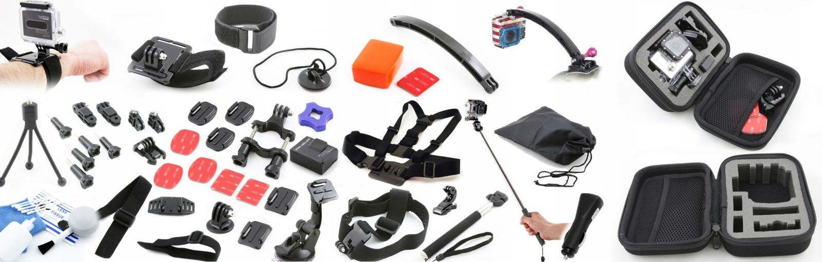 

Zestaw XXL GoPro Hero 3+ Black Walizka Akumulator