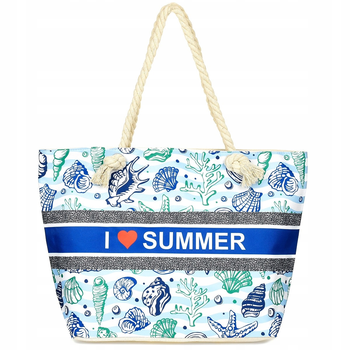 Duża torba plażowa torebka summer na lato pojemna