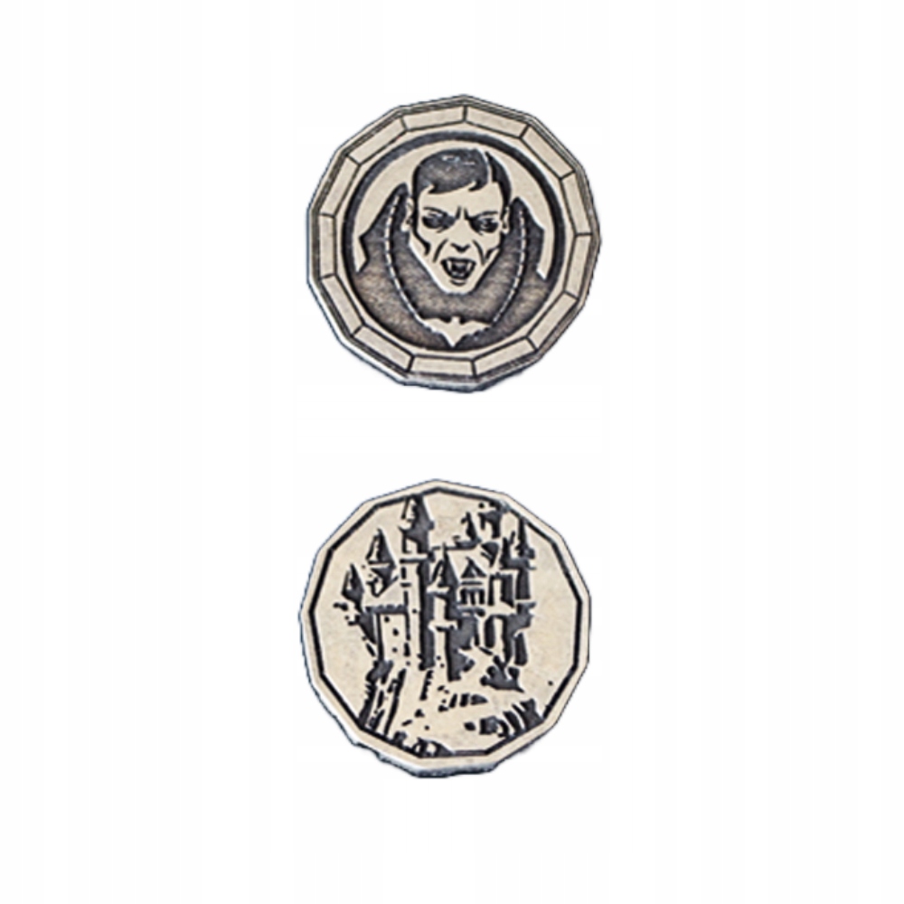 WAMPIRZA SREBRNA METALOWA MONETA 1 SZT