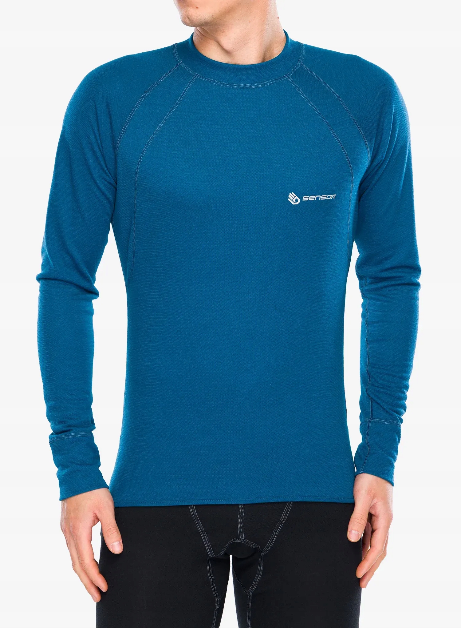 Termo Mikina Sensor Double Face Tee Ls safírová L