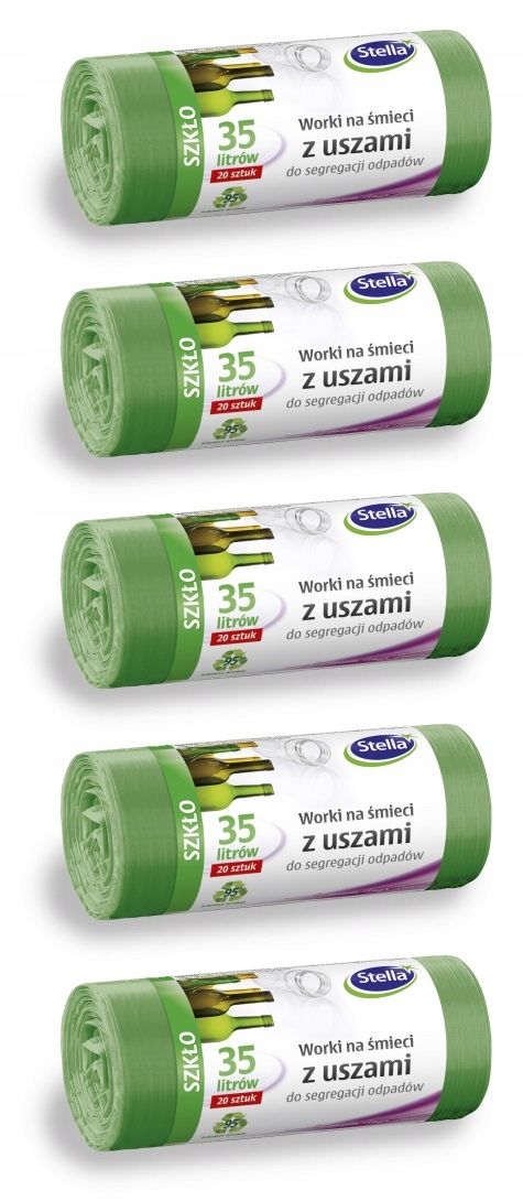 

Stella Worki Zielone Uszami Segregacji 35l 5x20szt