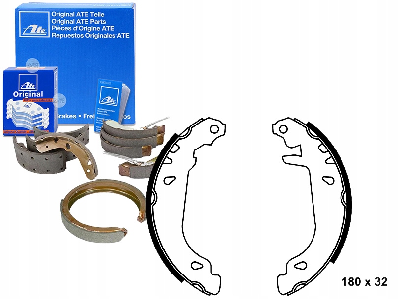 КОМПЛЕКТ СКОБ ГАЛЬМІВНИХ ATE241g3241l4 956594