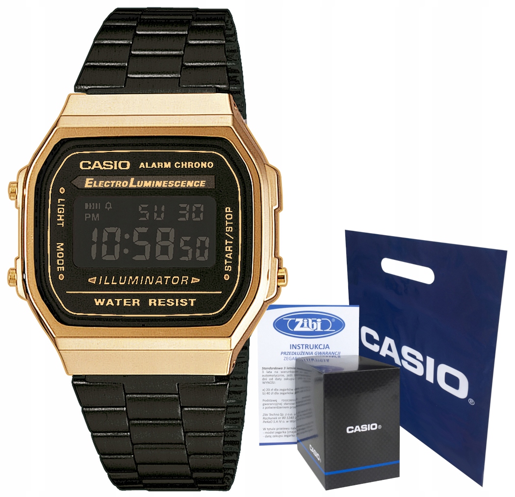 

Zegarek męski Casio A168WEGB-1BEF hologram