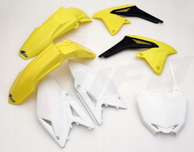 Ufo Sada Plastov Suzuki Rmz 450 '08-17 Farba Oem (žltá/biela/čierna)