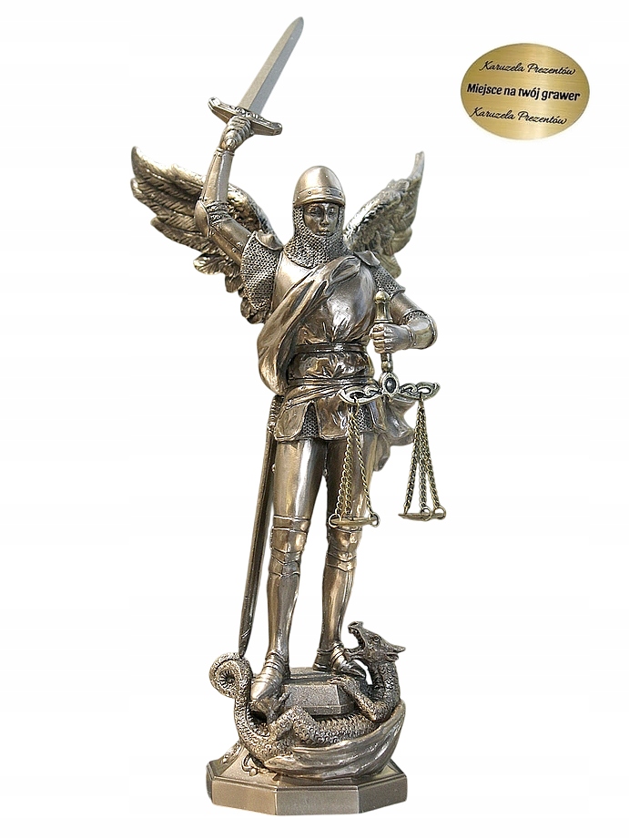 Figurka Archanjel Michal S Mečom A Drakom Dekorácia Pre Kňazov