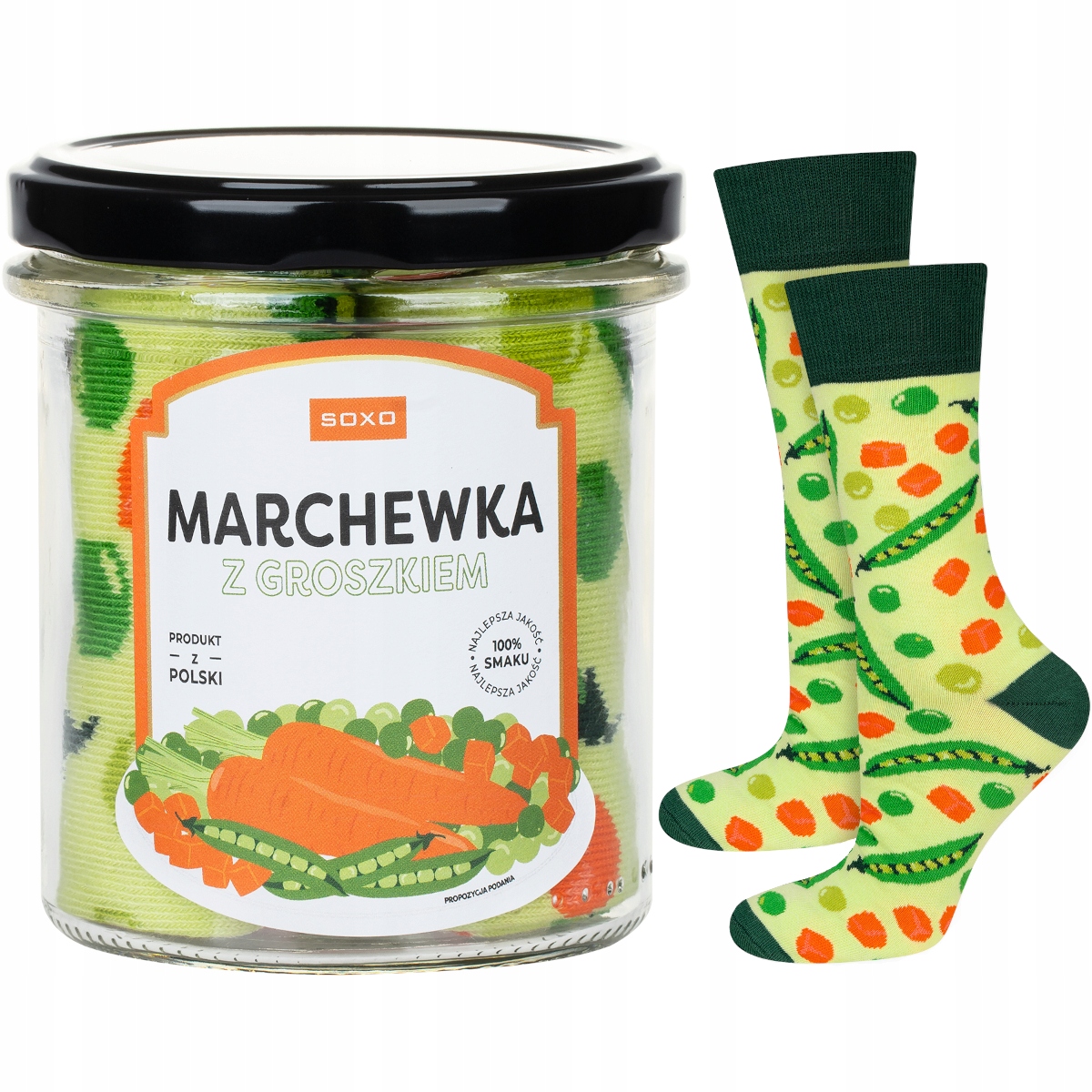 

Śmieszne Skarpety Męskie Bawełniane Słoiki Soxo