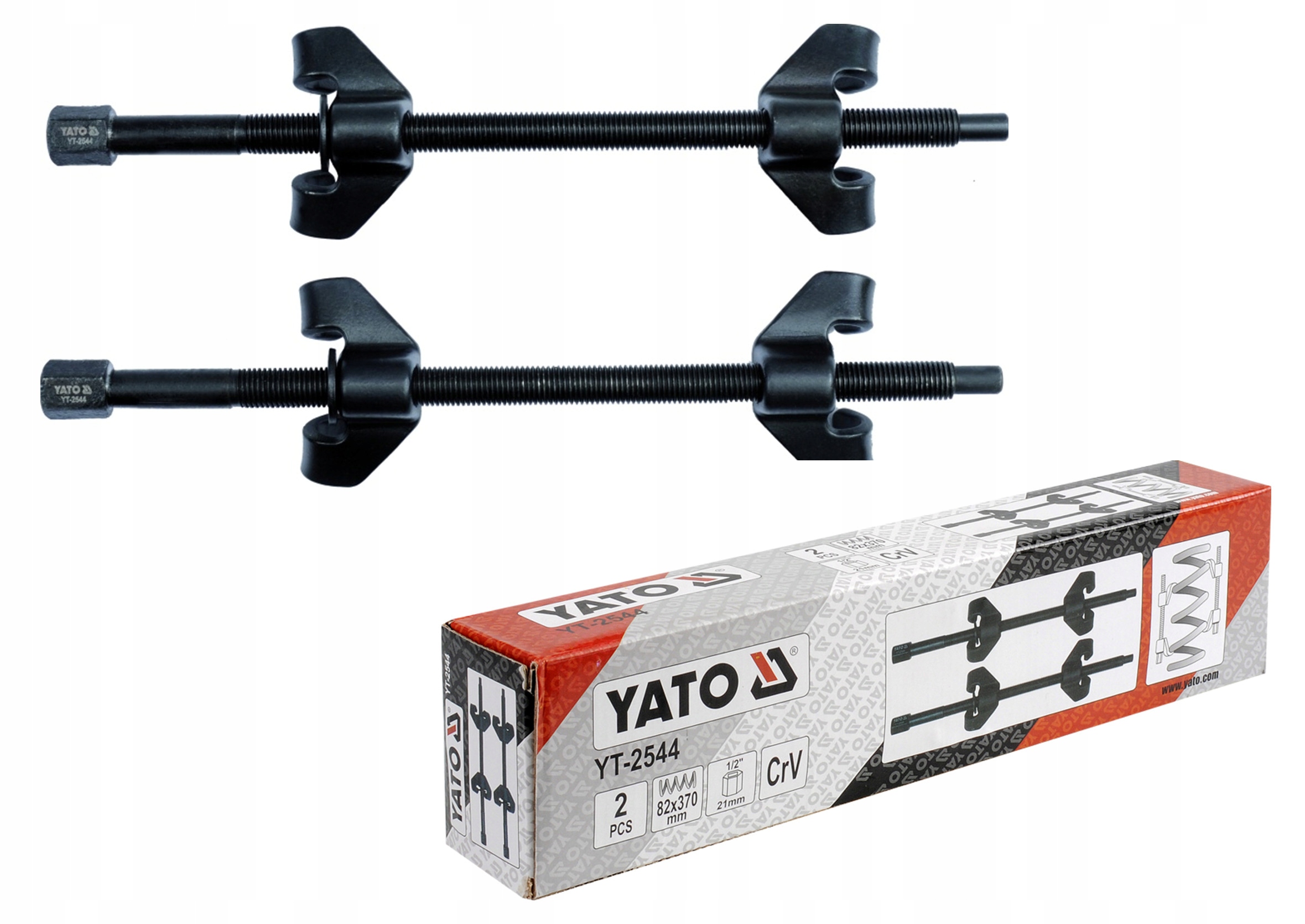 

Ściągacze do sprężyn 82x370mm Yato YT-2544