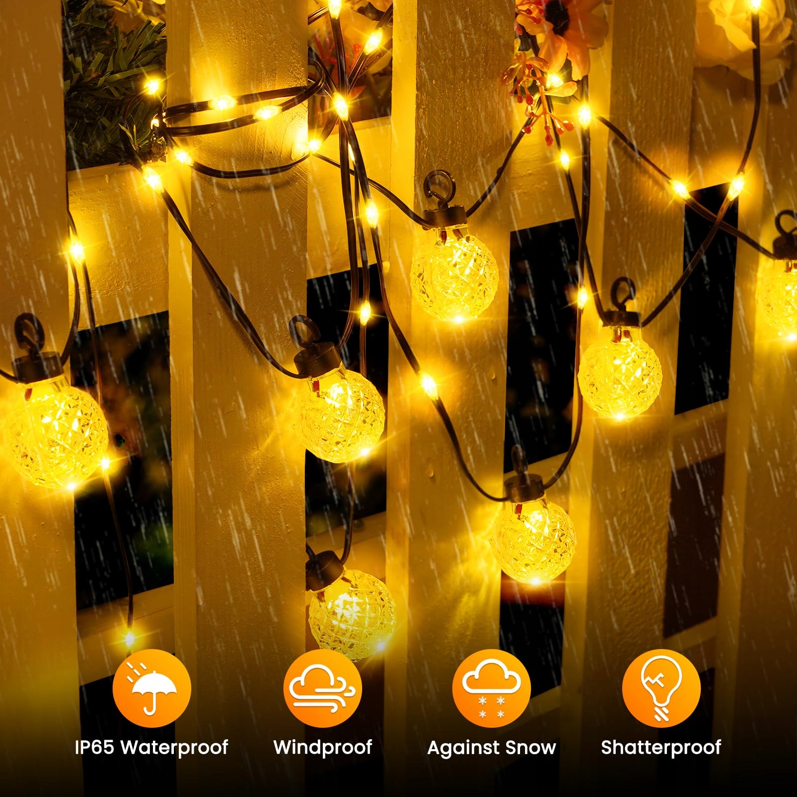 PHILIPS Lampa LED Zewnętrzna 100 LED 17M 8 Trybów IP65 na Taras i Ogród — miniatura 3