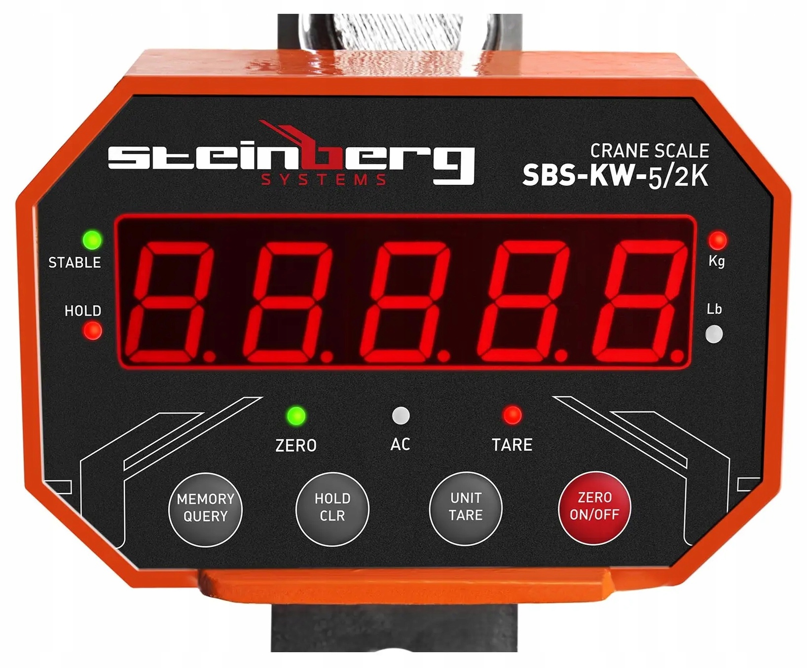 Waga hakowa cyfrowa 5000 kg 5t LED TARA Steinberg SBS-KW-5/2K 10030083