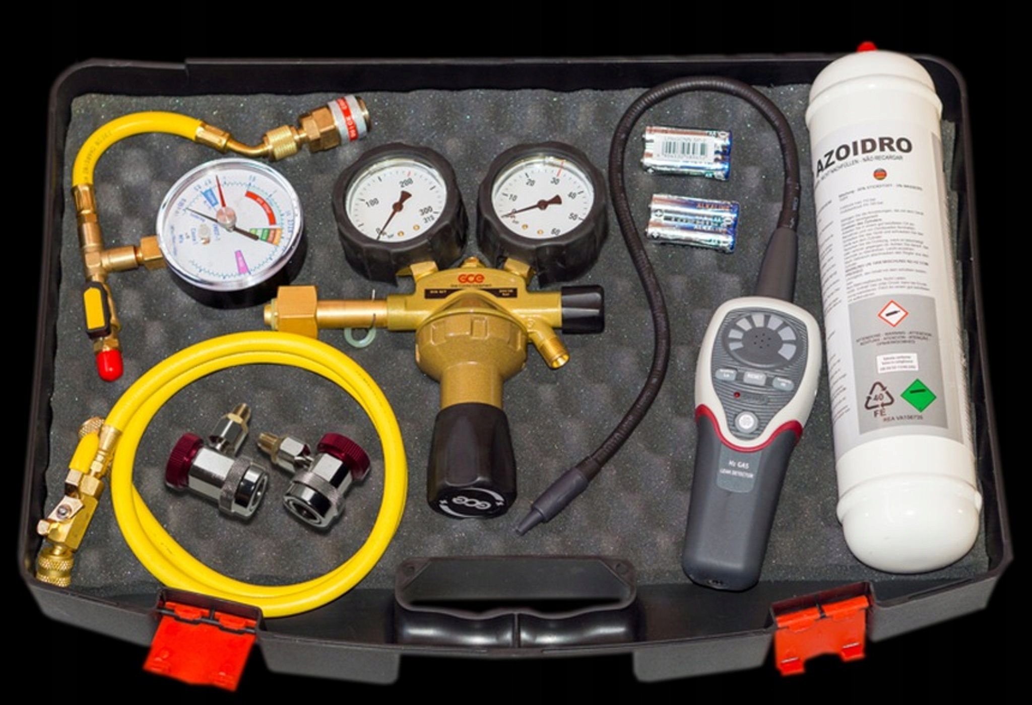 ZESTAW DO WYKRYWANIA NIESZCZELNOŚCI W UKŁADACH KLIMATYZACJI HYDROGEN