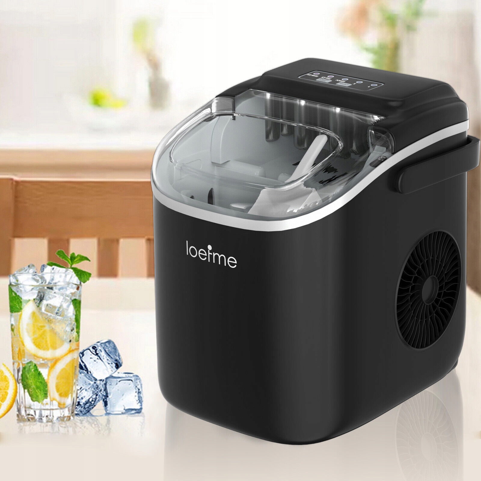 Loefme 1.2L Ice Maker Machine Automatic Electric Portable Ice Cube Maker Marka inna