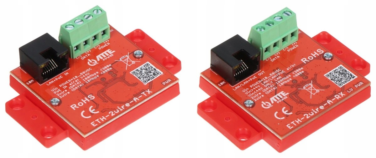 Sada Konvertorov Utp 2-WIRE Pre Prenos Lan+poe ETH-2WIRE-A-SET Kompl