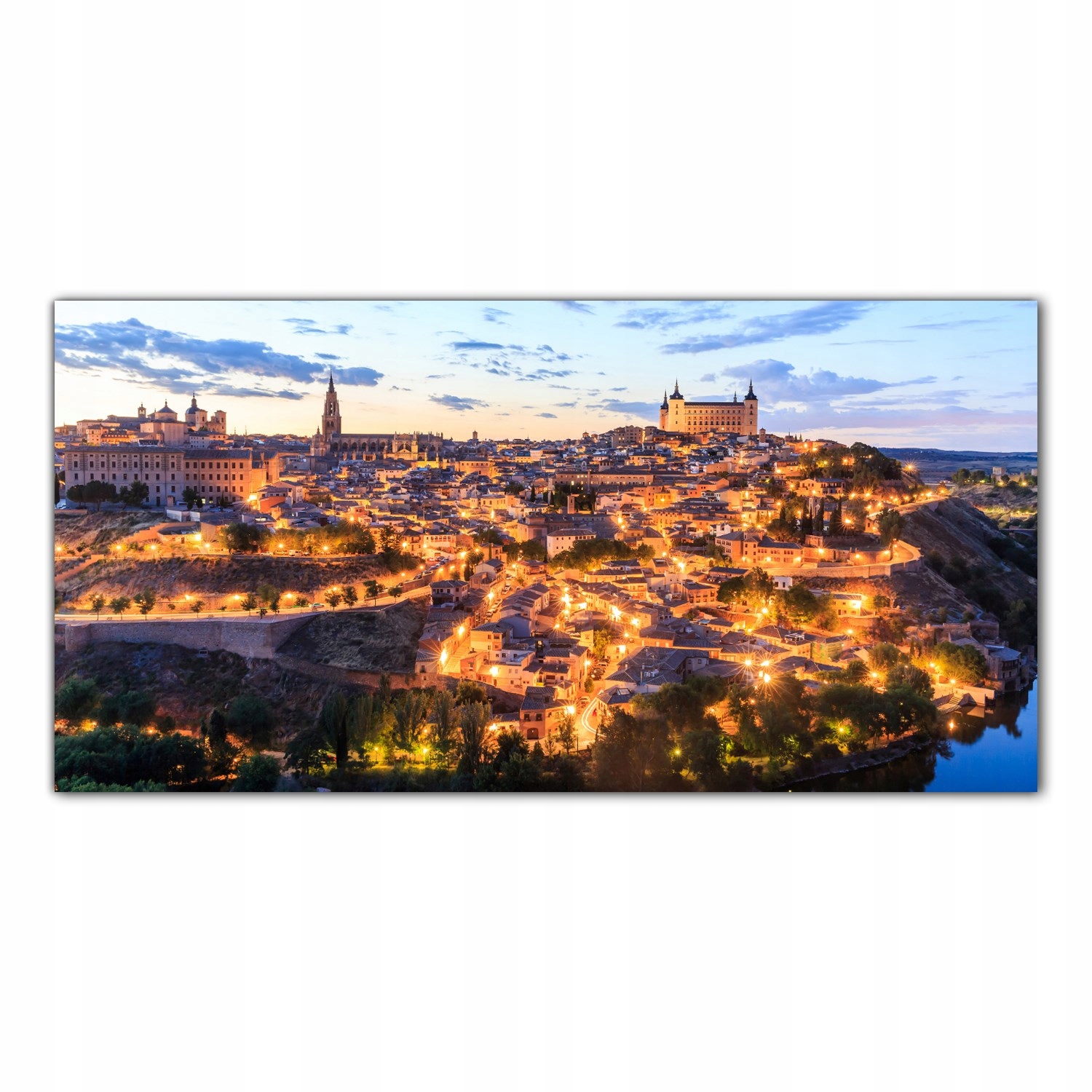 Španělsko Toledo 140x70 Tvrzené skleněné panely