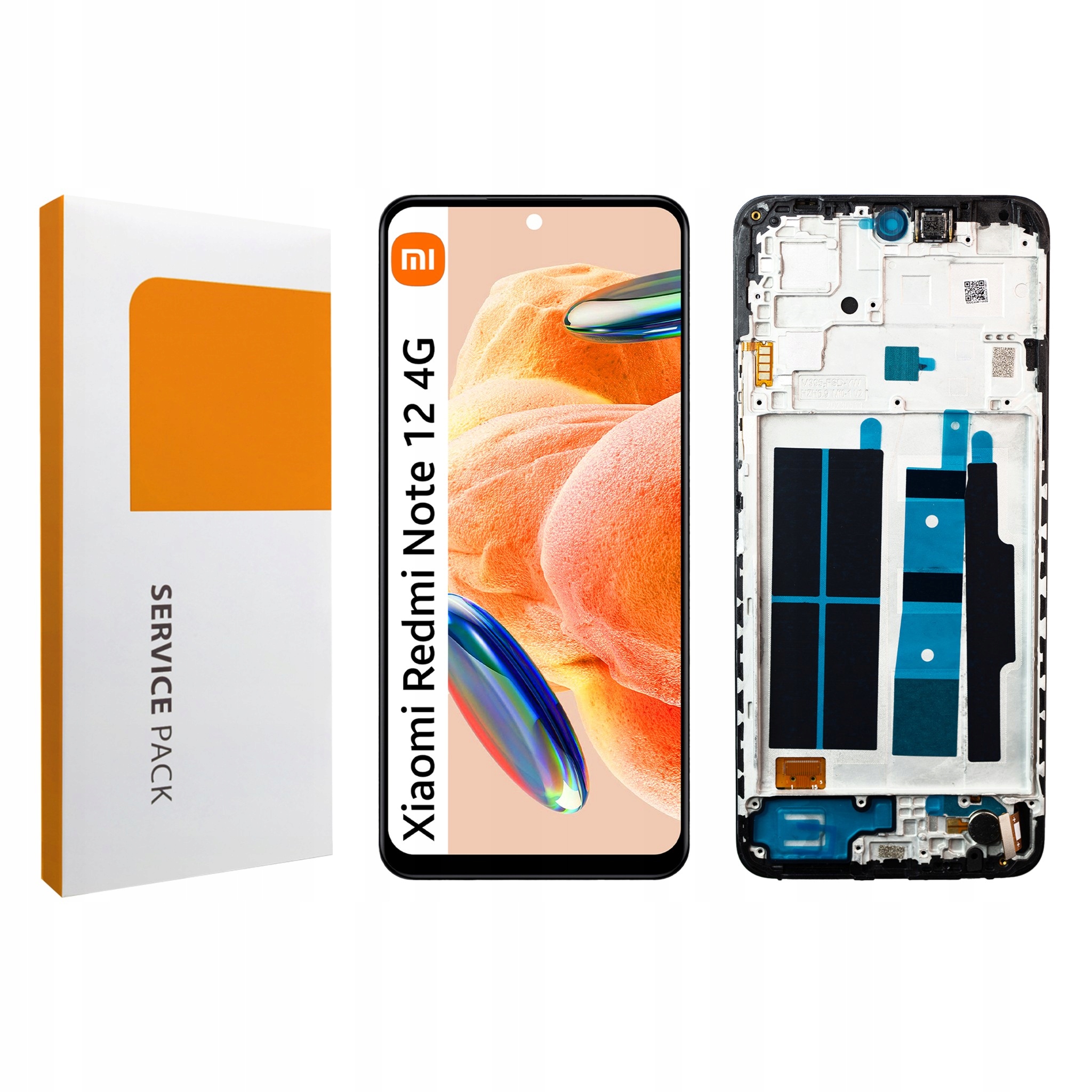 Displej s rámečkem pro Redmi Note 12 4G Originál Zila Display Panel LCD