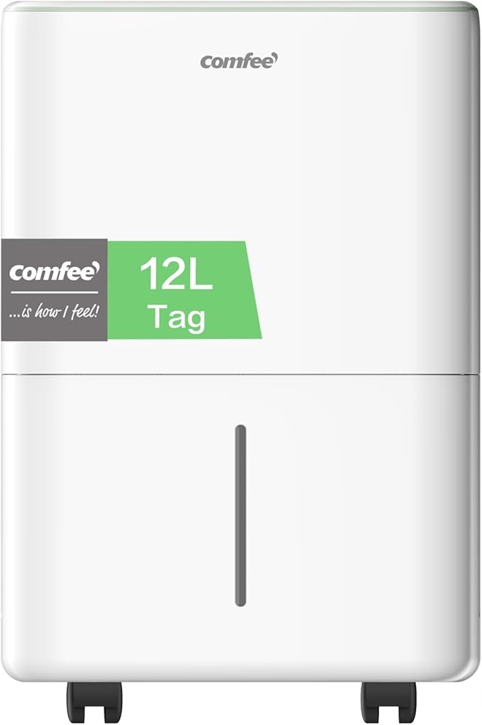 Odvlhčovač vzduchu Comfee, výkon 12 l/24 h, až 20 m², přenosný, Tichý
