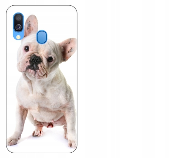

Etui pokrowiec Samsung Galaxy A40 Pies buldog fran