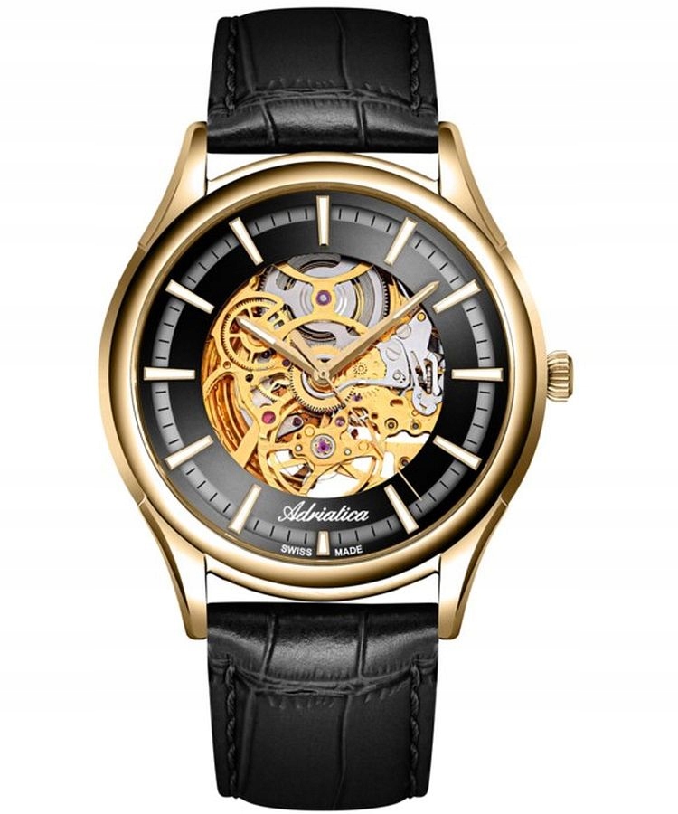 Pánské hodinky Adriatica Classic Skeleton Automatic adriatica-A2804.1B16AS