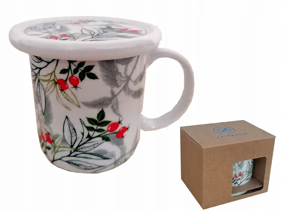 

Lubiana Kubek 350 ml Eryk z pokrywką 7428