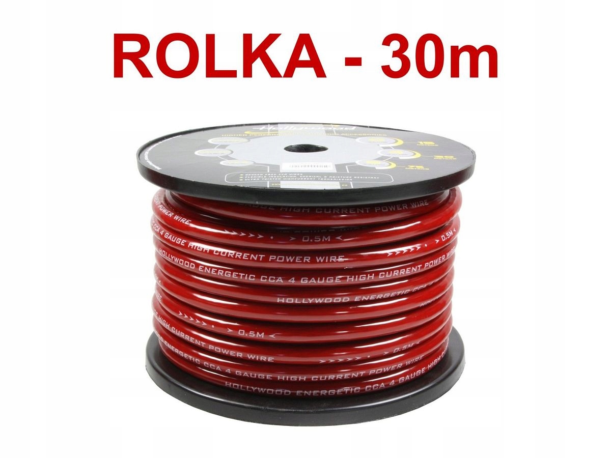 Hollywood CCA PC-R4 - kabel zasilaj. 21 mm2 /30m