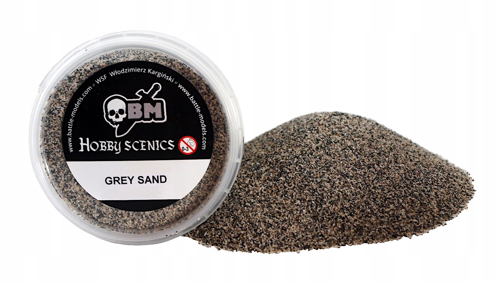 Posypka szary piasek 0,4-1,4 mm 155 ml