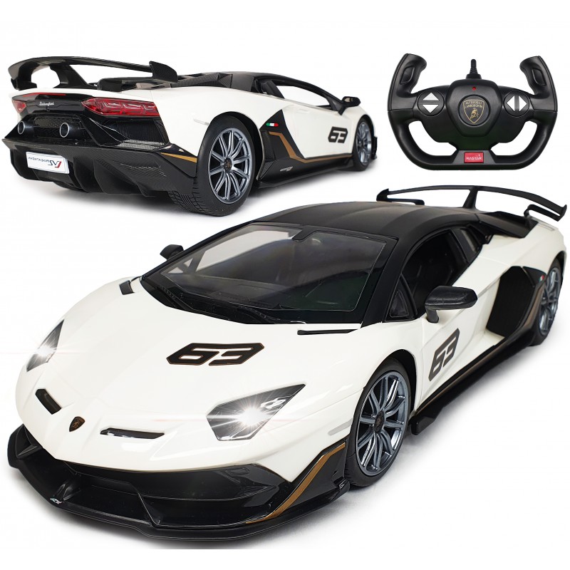 Samochód Zdalnie Sterowany Rc Auto Na Pilot Lamborghini Aventador Svj Ledy
