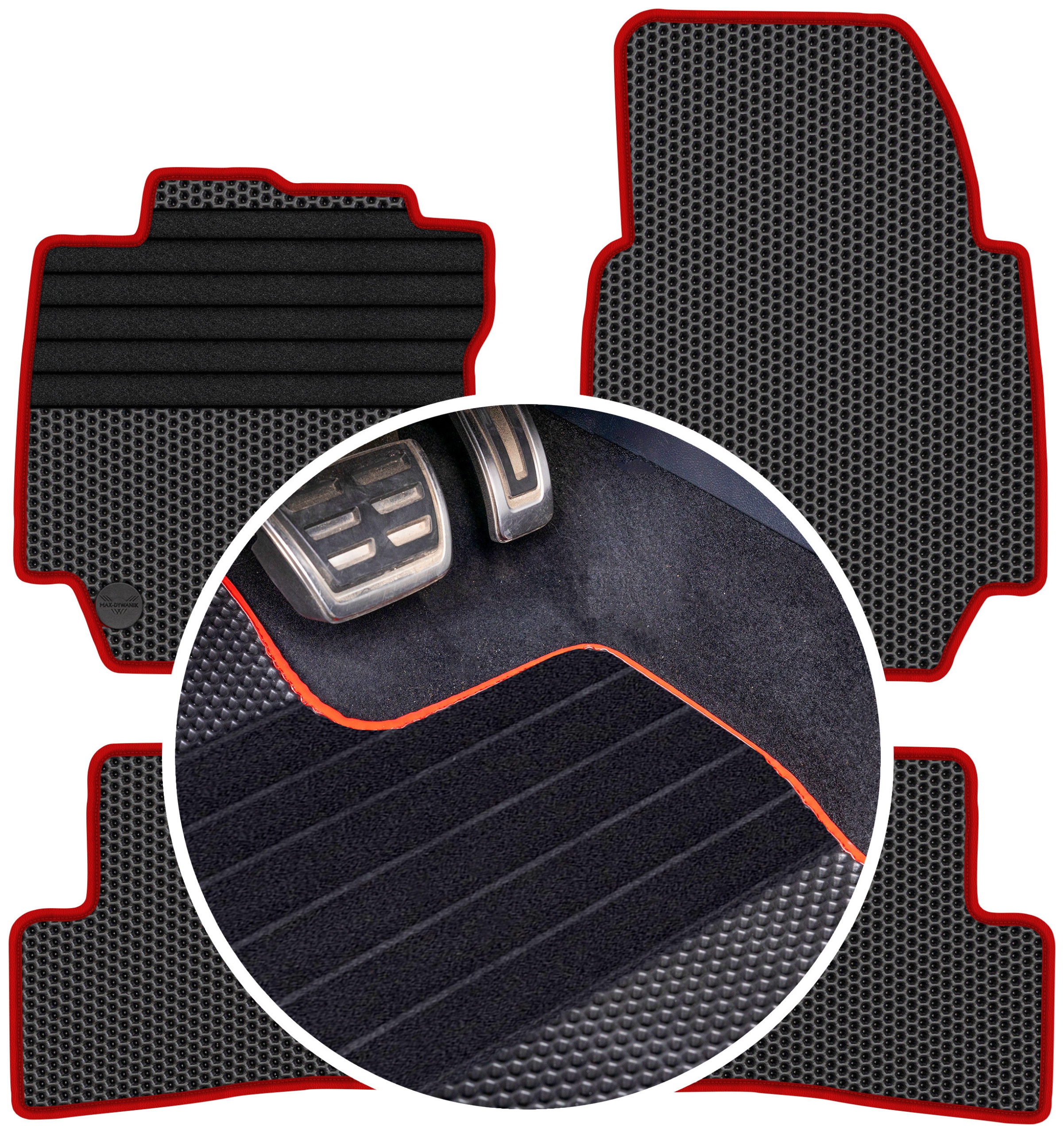 Renault Captur I 2013-2019 Gumové rohože Eva Eternity Plastry Medu