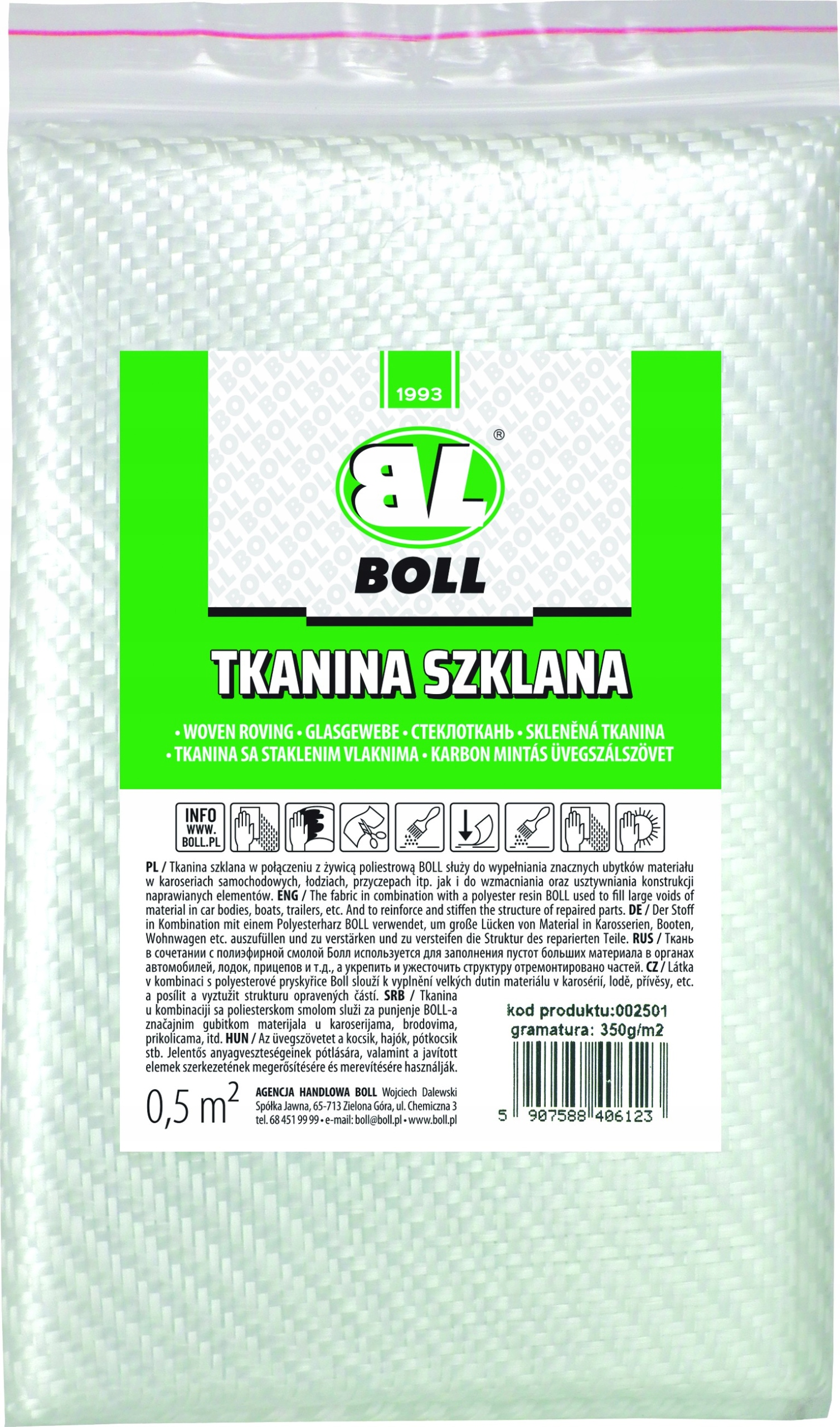

Boll tkanina szklana 350 g m2