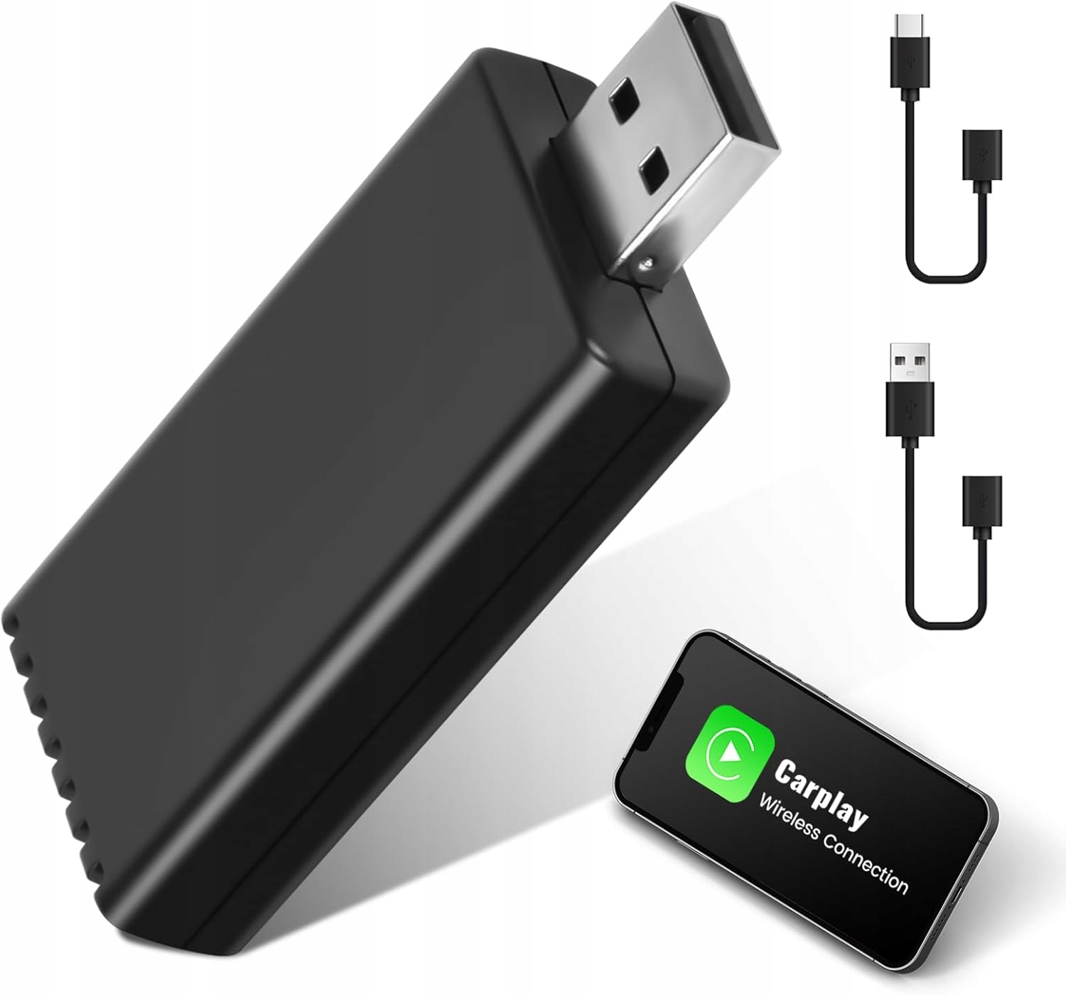 Podofo Bezdrátový automobilový adaptér Apple Carplay Usb-a Usb-c 2024