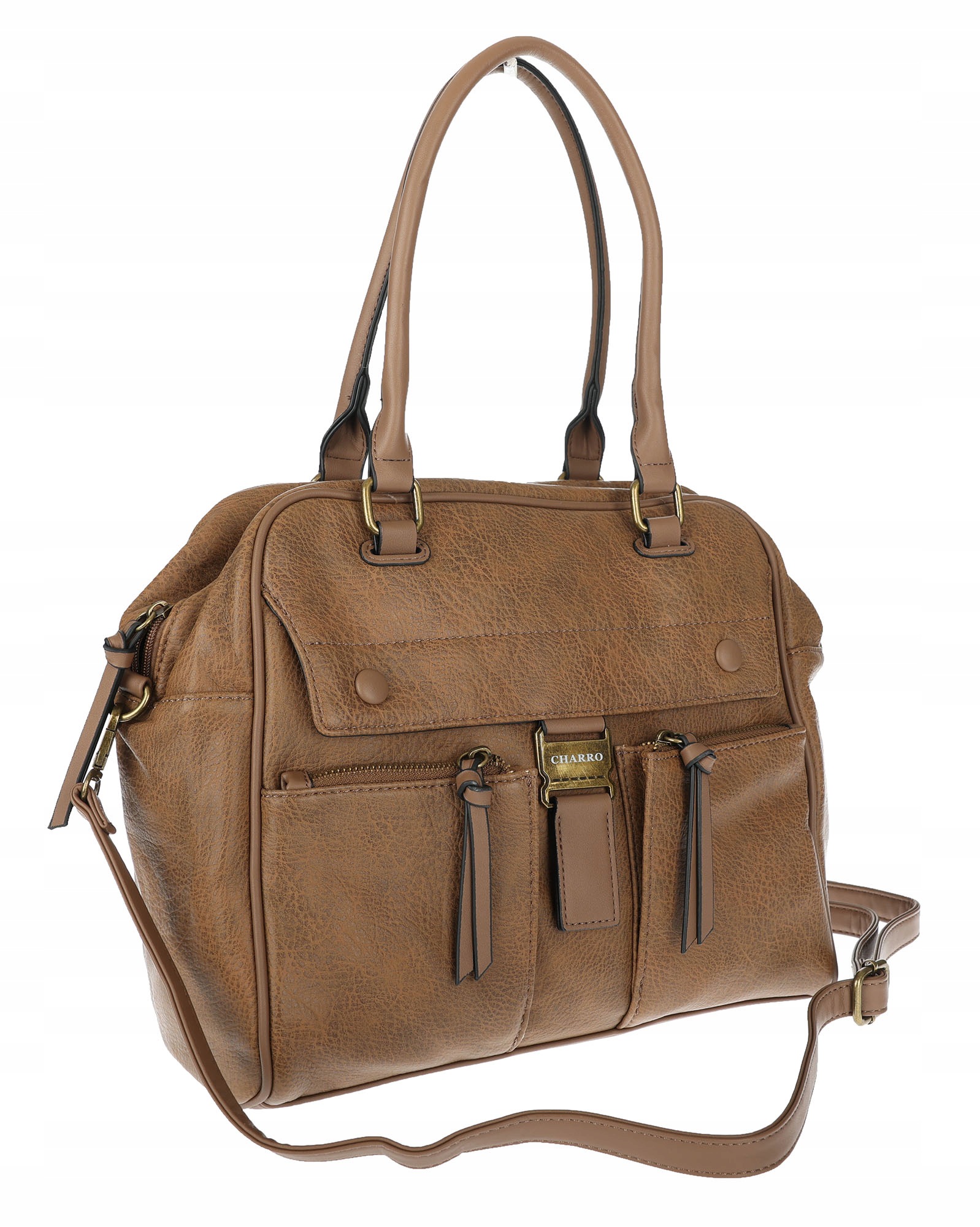 Dámská shopper kabelka A4 kufřík elegantní taška do práce CH810 Béžová