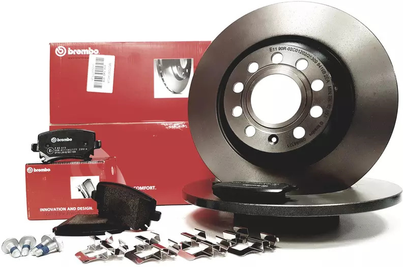 BREMBO TARCZE+KLOCKI TYŁ AUDI A6 C6 302MM