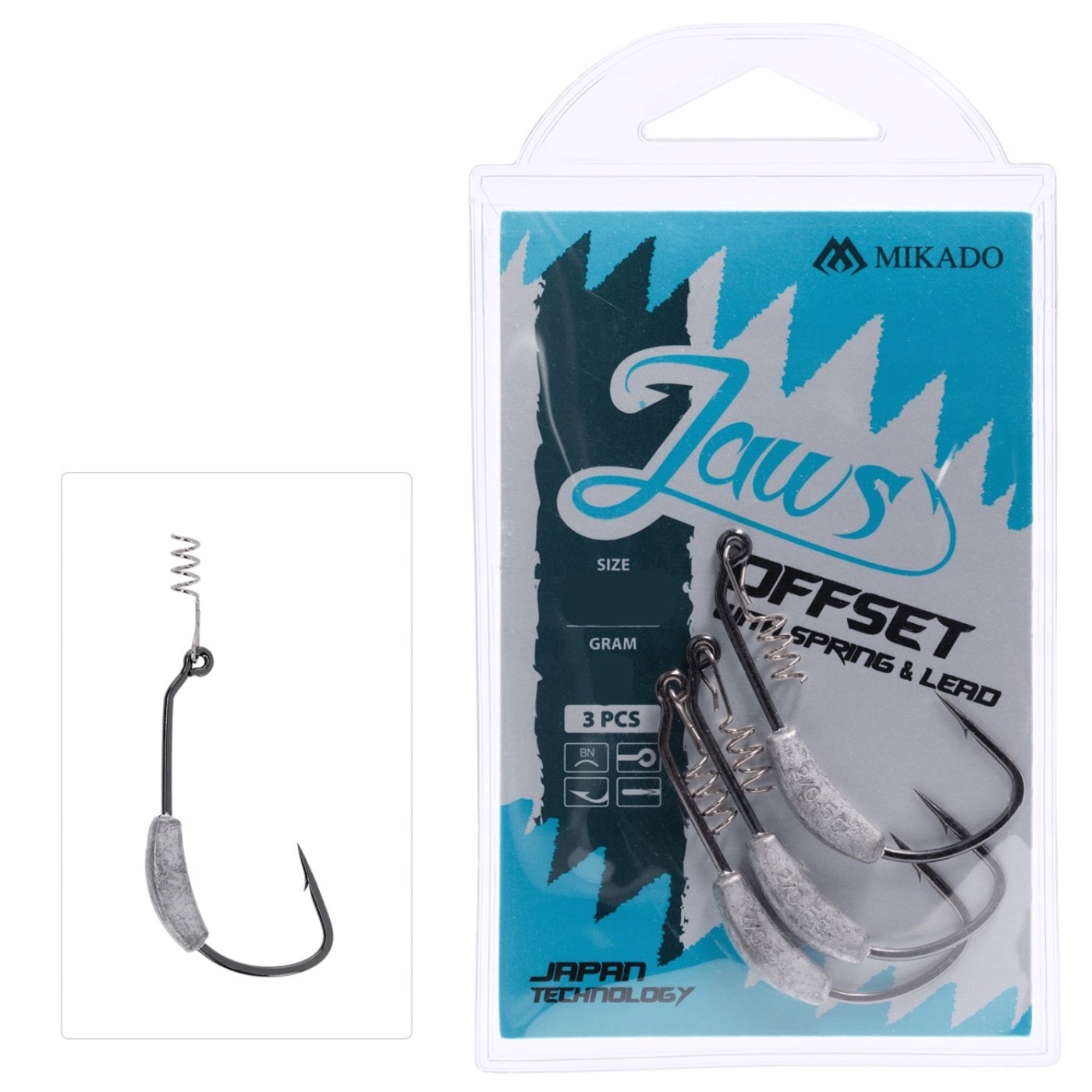 Jaws Offset Z Wkrętem I Obciążeniem 2g nr 1/0