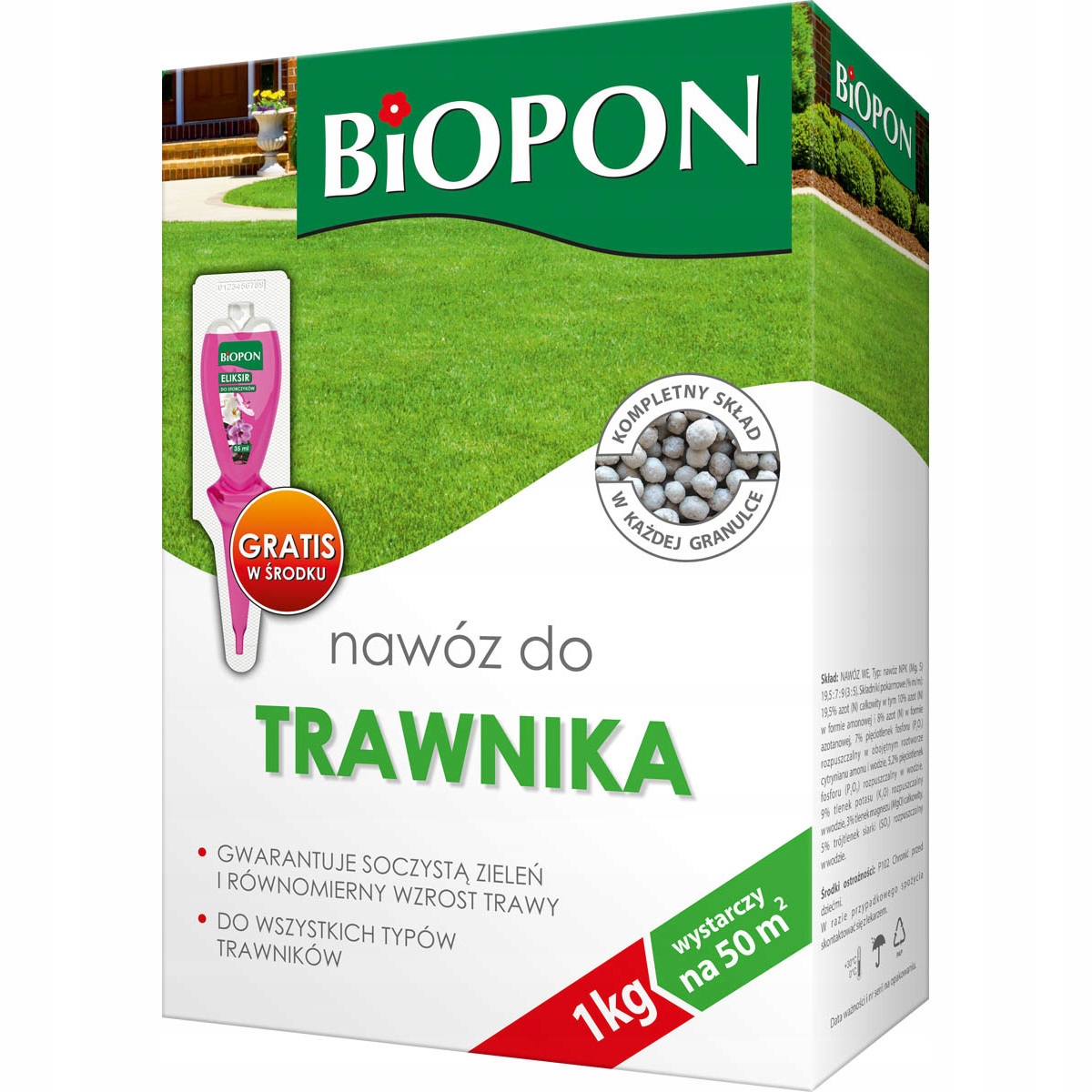 

Nawóz Do trawnika 1kg Biopon
