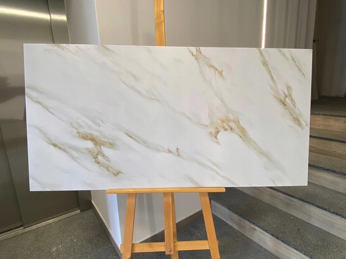 Gres płytka 60x120 marmur gold Mat Home Design Zastosowanie na zewnątrz wewnątrz