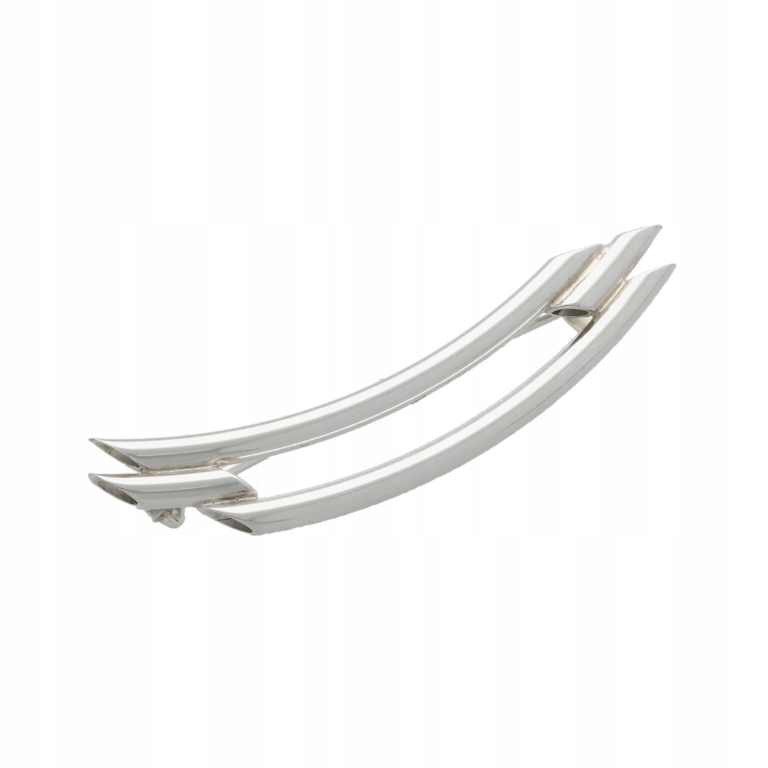 Brož hladké stříbro