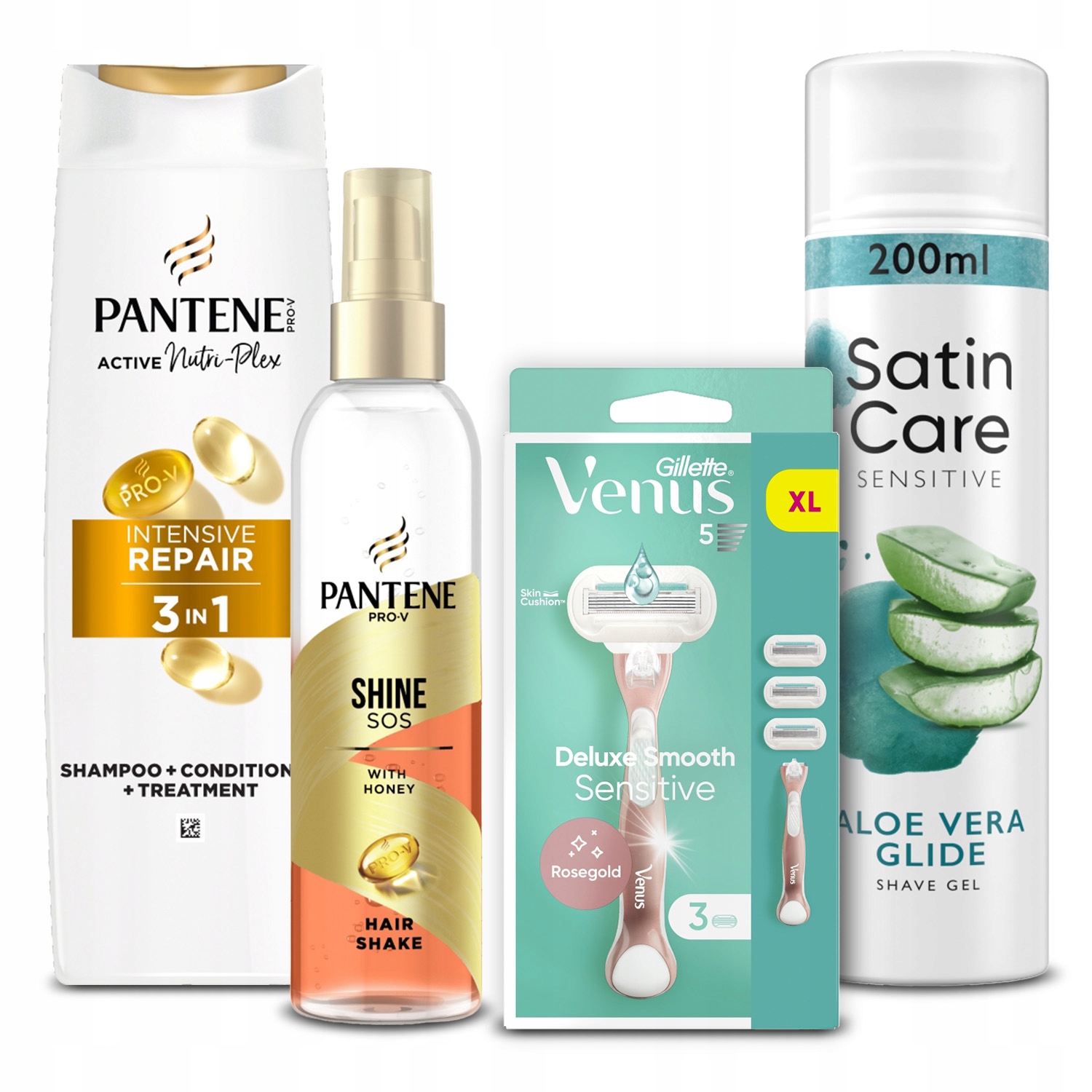 dla Niej Pantene Szampon+Spray Gillette Venus Maszynka+Wkłady+Żel