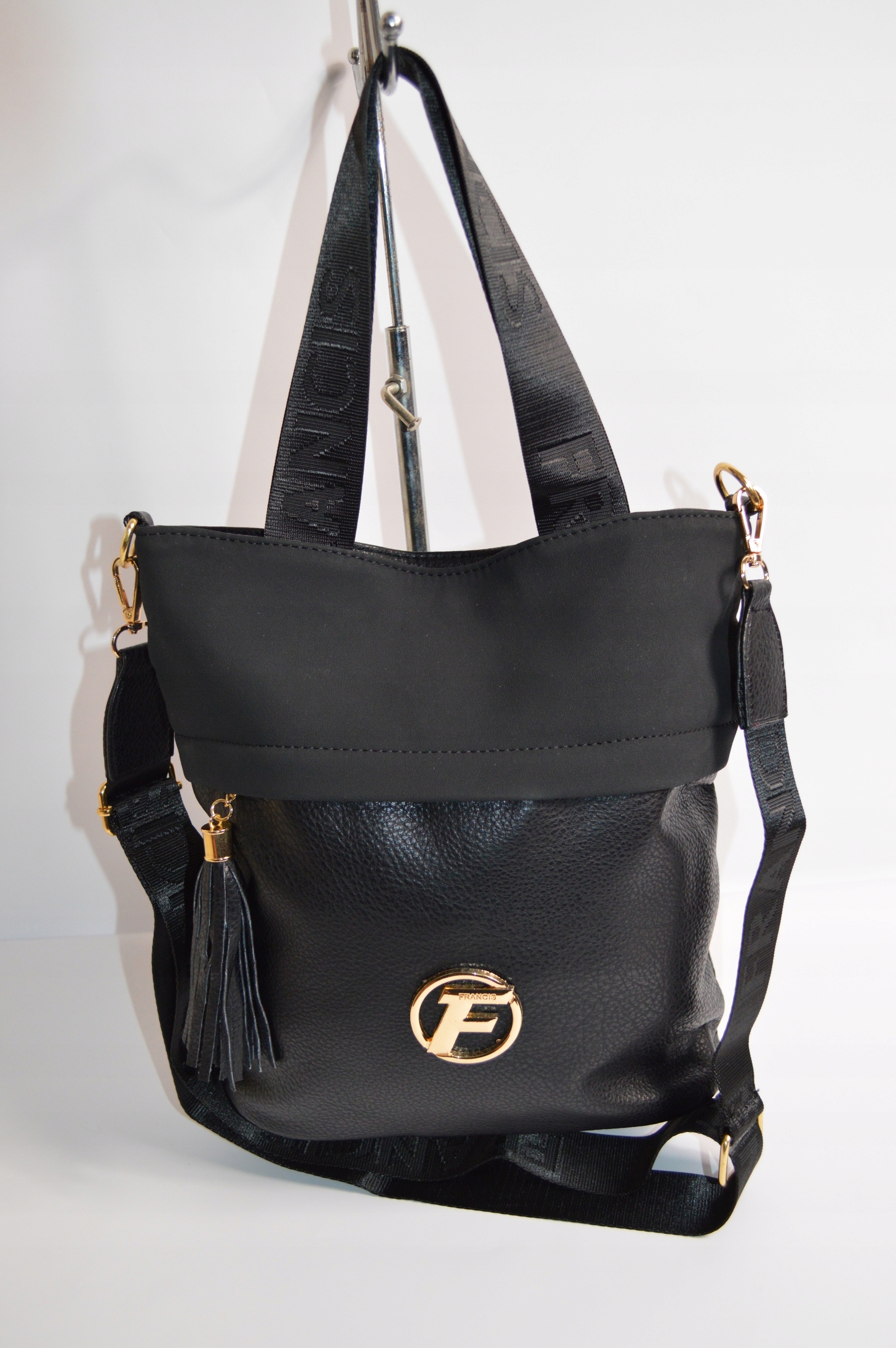 ŚREDNIA TOREBKA DAMSKA LISTONOSZKA SHOPPER DO RĘKI NA RAMIĘ Wzór dominujący bez wzoru