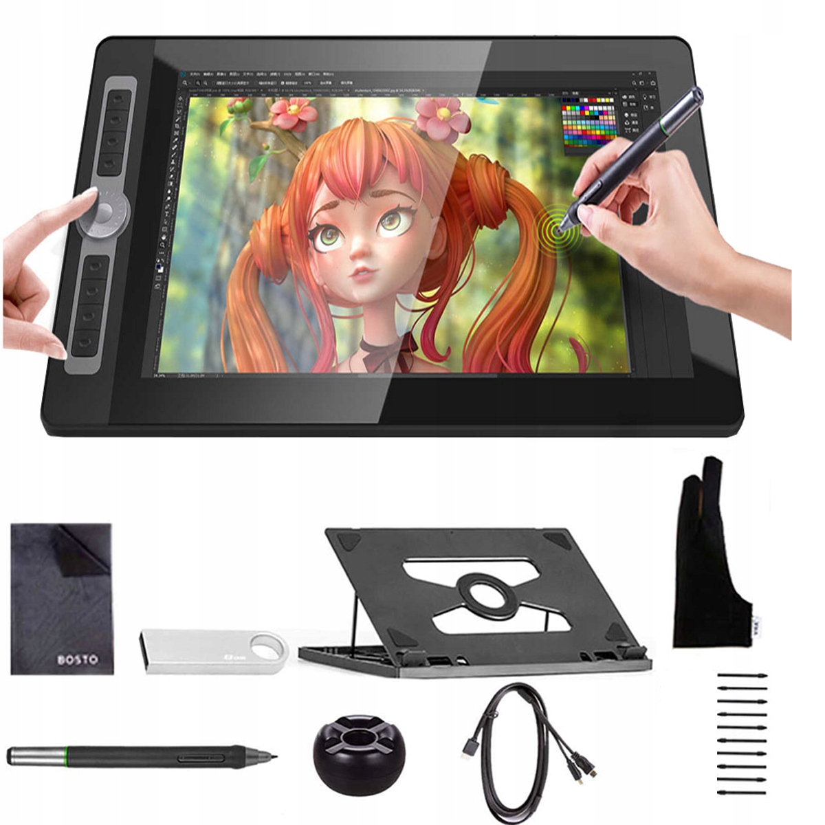 

Tablet graficzny Bosto BT-16HD Pro Ips 15.6"