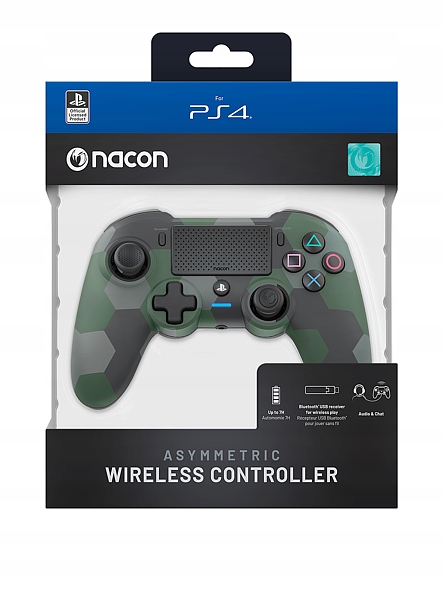 Nacon Asymmetric Wireless Controller Camo Green (PS4)