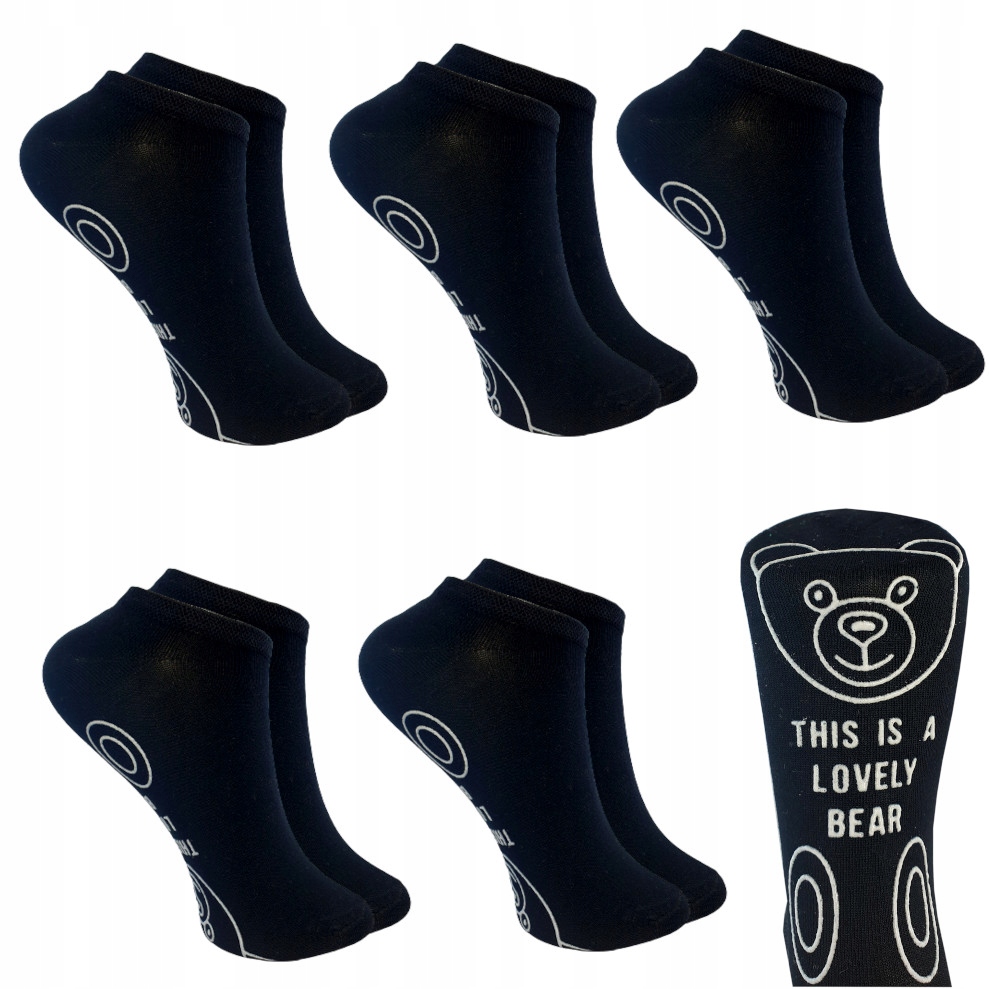 

5xABS Socks Stopki Krótkie Skarpety Damskie Bambus