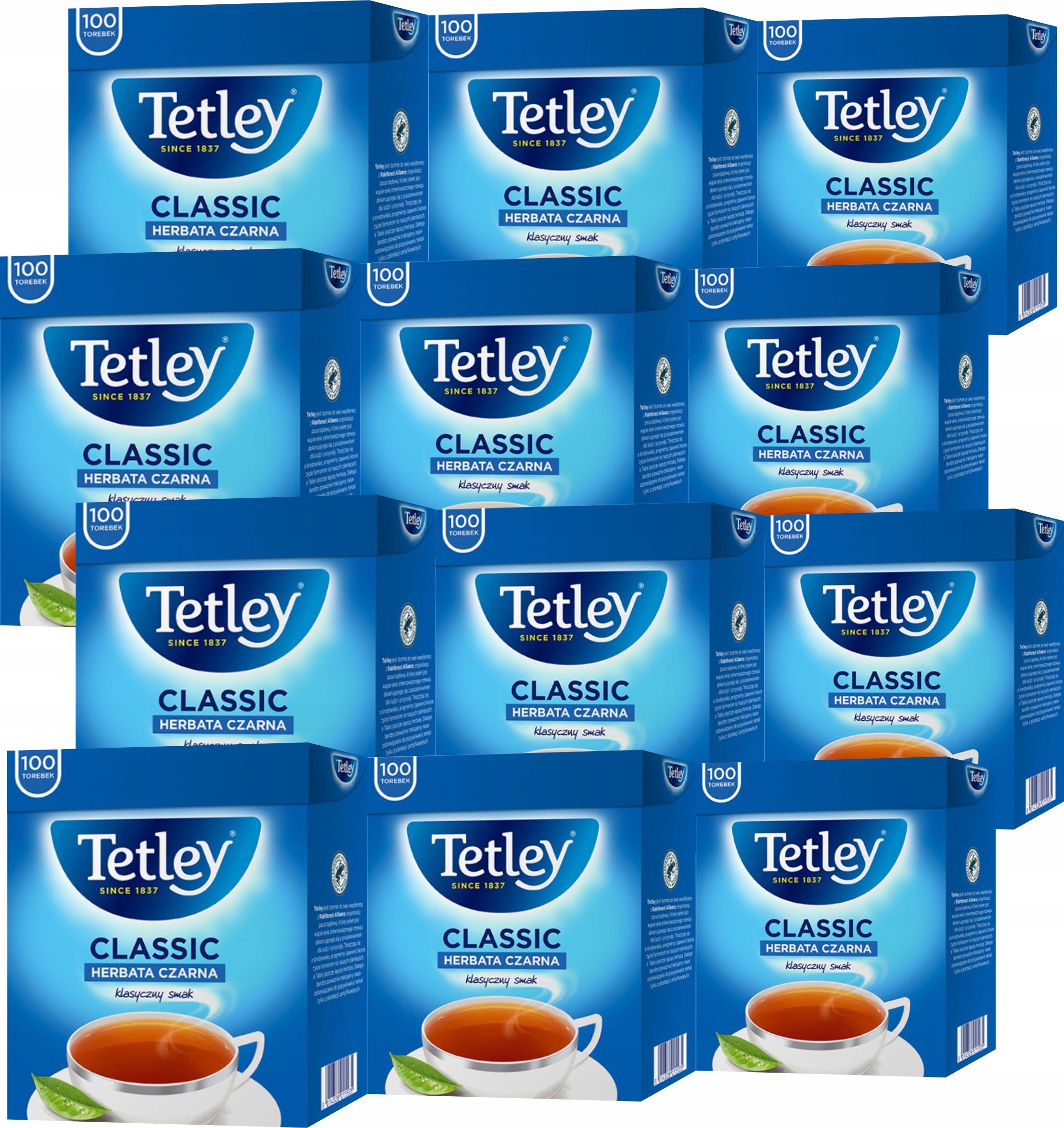 (x12) Tetley Herbata Classic 100tb