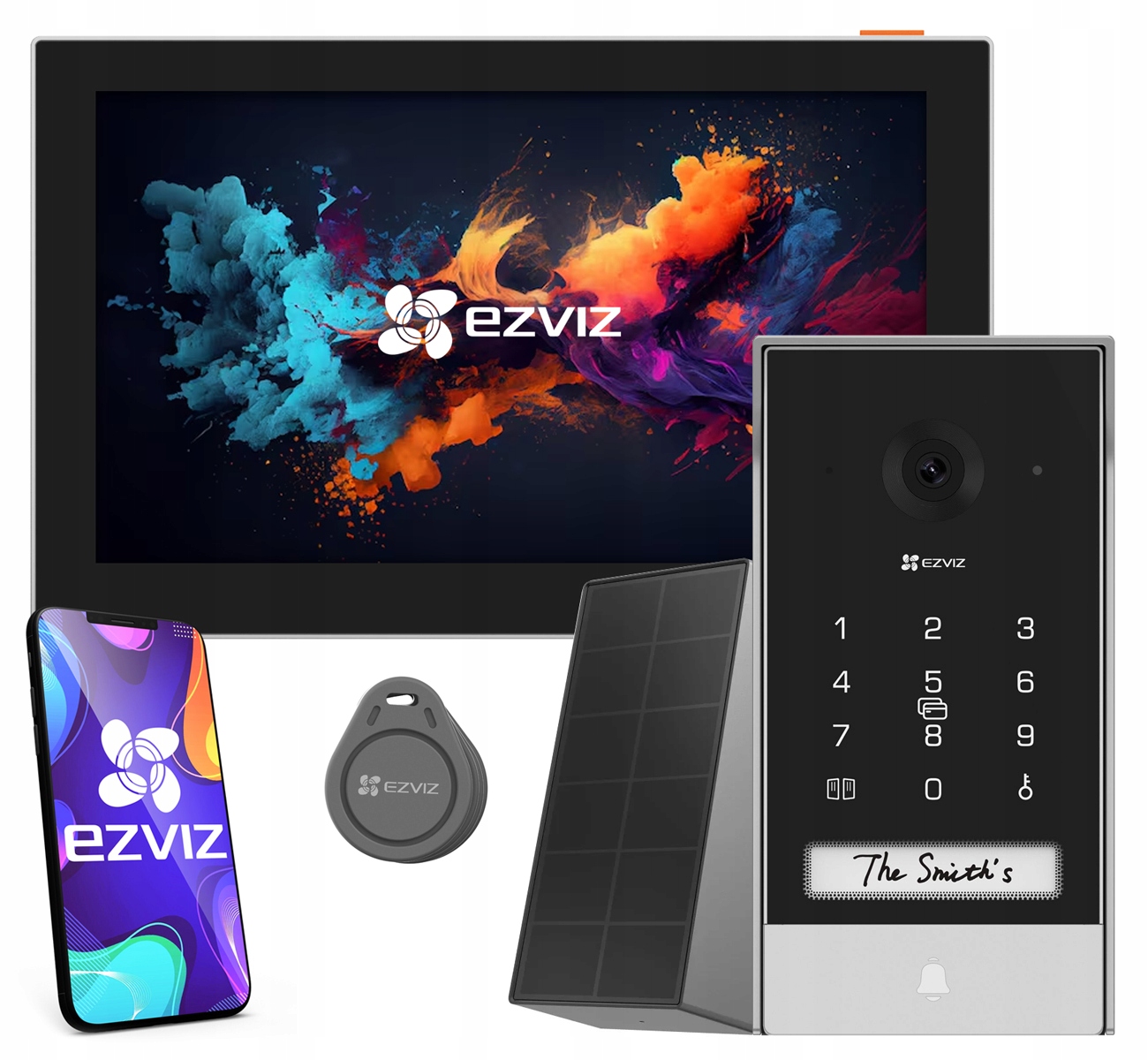 Videovrátnik Bezdrôtový WiFi 2K Solárne napájanie Brána Aplikácia