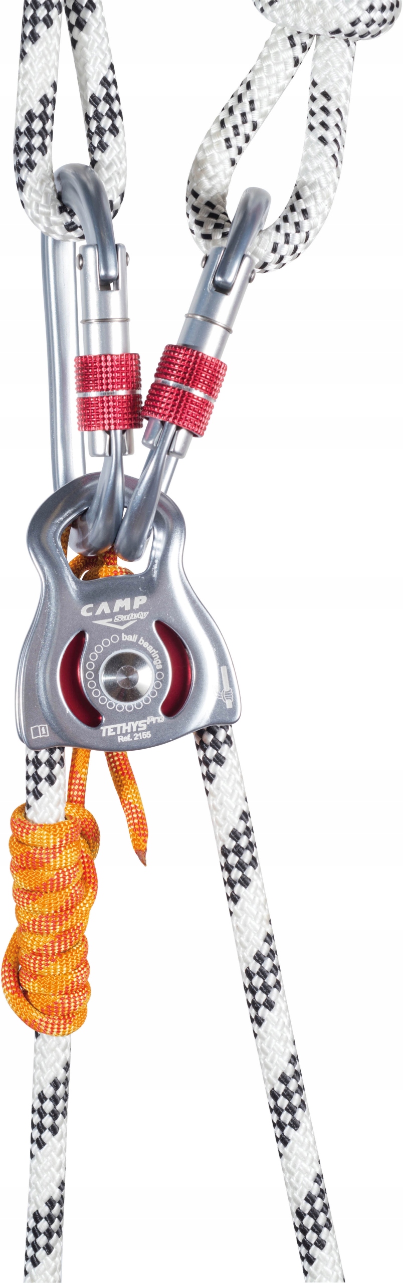 Bloczek Camp Tethys Pro CAMP-2155 srebrno-czerwony Model Tethys Pro