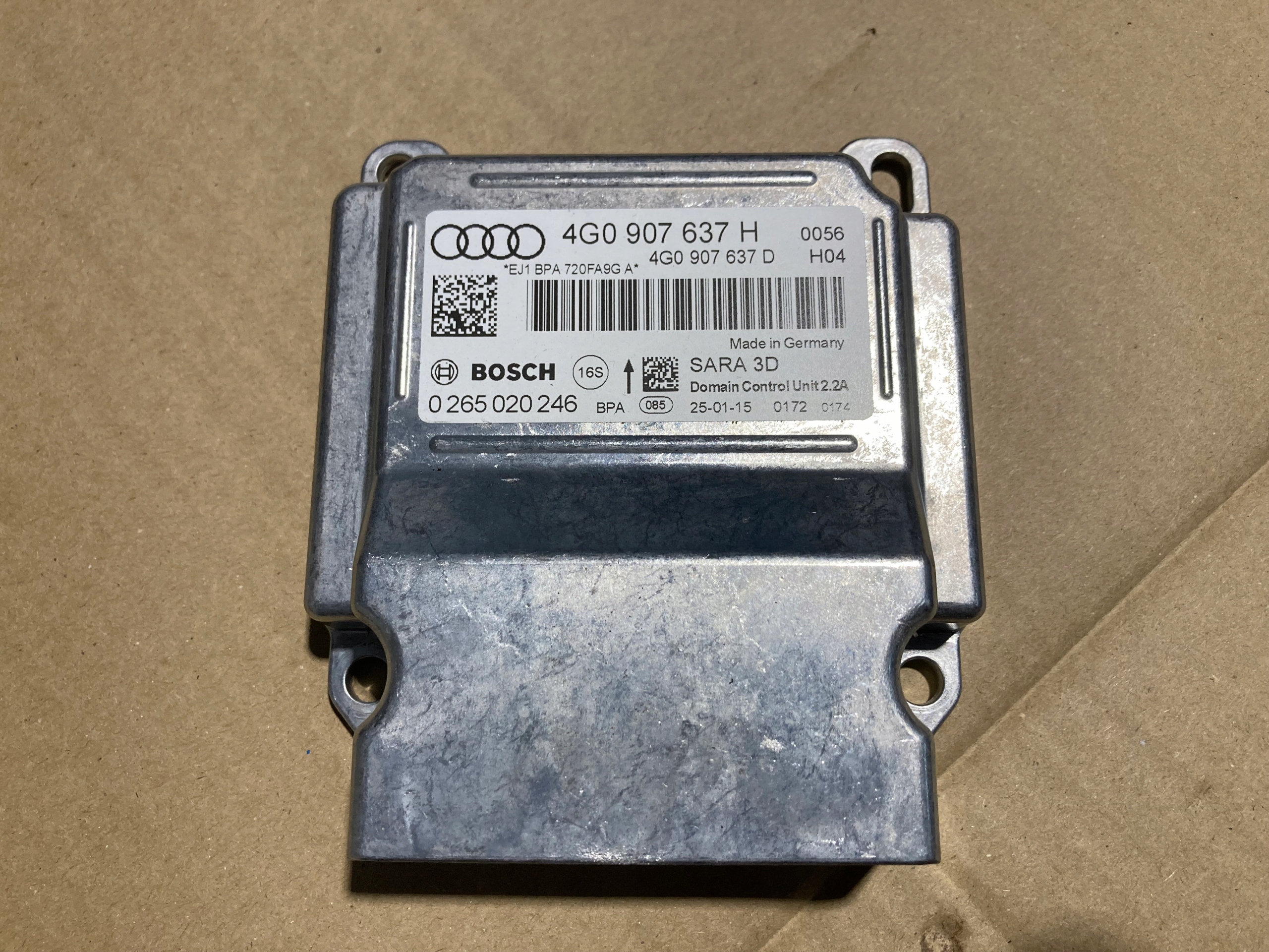 Датчик ускорения AUDI A6 C7 4G0907637H